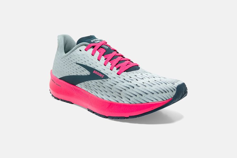 Brooks Hyperion Tempo Road Running Shoes - Womens - Grey/Pink - PG4625708